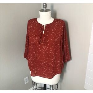 Plus Size 3/4 Sleeve Blouse